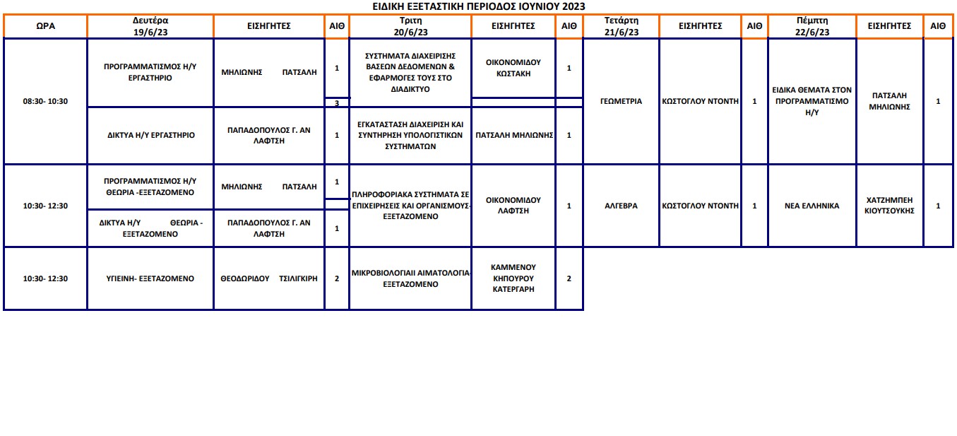 πρόγραμμα ειδικής